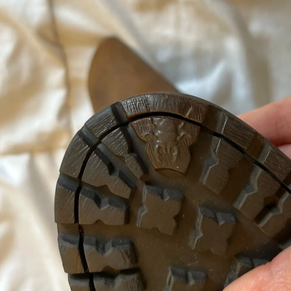 Fly London LOGGER suede lace-up  boots Distressed Brown size 38euro/8 Moto Boots - Picture 7 of 11